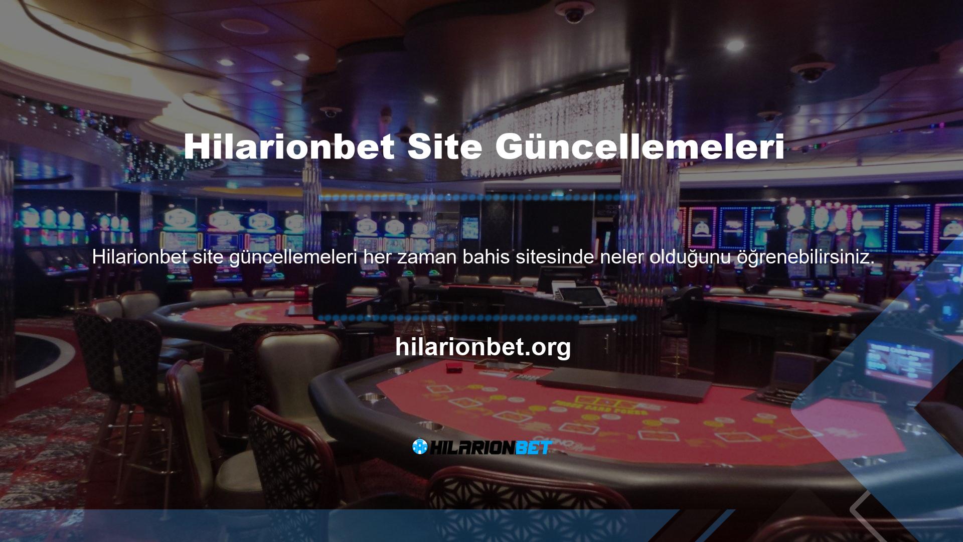 Mevcut tüm veriler resmi ana sayfadaki ve bahis sitelerinde üyelerle paylaşılır, Hilarionbet erişiminde herhangi bir sorun yaşamanız muhtemeldir